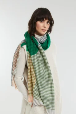 Foulard Cosmic Vert 70 X 190Cm