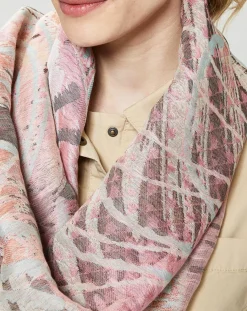 Foulard en Coton Cabaret rose - 60x200 cm