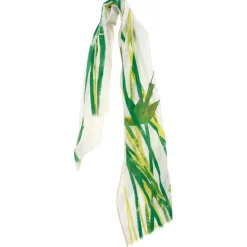 Foulard en Lin et Coton Paradisie ecru - 70x190 cm