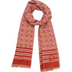 Foulard Escale orange - 70x180 cm