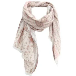 Foulard Mea blanc - 50x150 cm