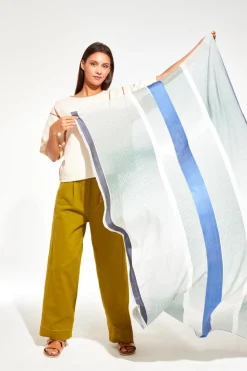 Foulard Spectre Vert 100 X 190Cm