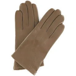 Gants en Cuir d'Agneau doublure Laine Waves chameau