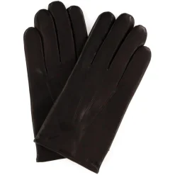 Gants en Cuir d'Agneau doublure Laine Heritage Rivoli marron foncé