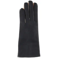 Gants en Cuir d'Agneau doublure Laine Heritage Valois gris foncé