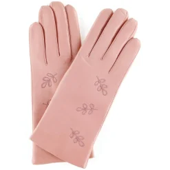 Gants en Cuir d'Agneau doublure Laine Sana péoni rose