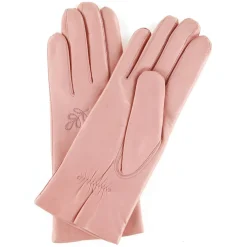 Gants en Cuir d'Agneau doublure Laine Sana péoni rose