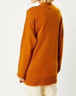 Gilet 100% Cachemire Dira orange