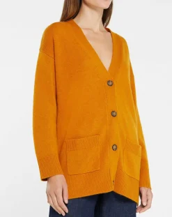 Gilet 100% Cachemire Dira orange