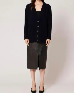 Gilet 100% Laine Georgie marine