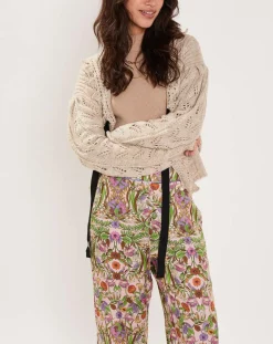 Gilet ajouré Vintage beige