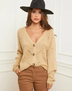 Gilet Alice camel