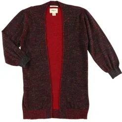 Gilet Arras en maille mélangée cerise