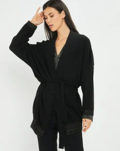 Gilet ceinturé Ciara noir