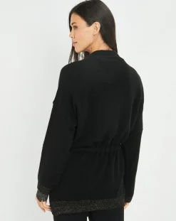 Gilet ceinturé Ciara noir