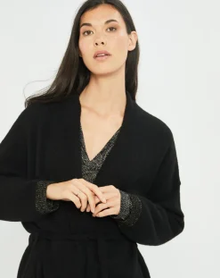 Gilet ceinturé Ciara noir