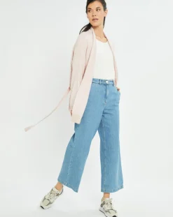 Gilet ceinturé Ciara rose