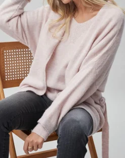 Gilet ceinturé Ciara rose