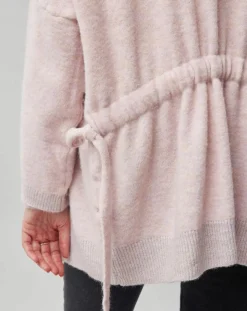 Gilet ceinturé Ciara rose