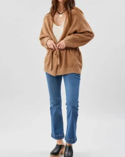 Gilet ceinturé Ciara santal