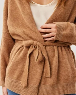 Gilet ceinturé Ciara santal