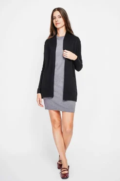 Gilet col châle noire