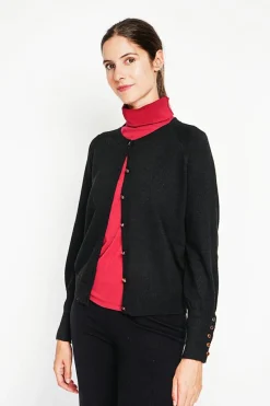 Gilet col ras du cou noir