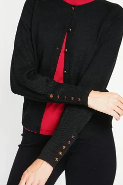 Gilet col ras du cou noir