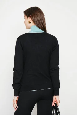 Gilet col ras du cou noir