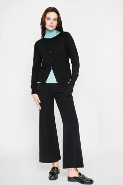 Gilet col ras du cou noir