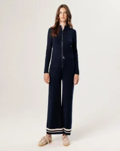 Gilet Denitsa zippé bleu nuit