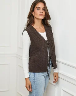 Gilet Diane choco
