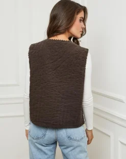 Gilet Diane choco