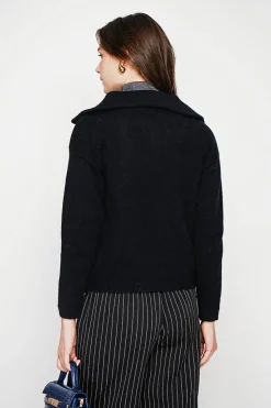 Gilet double col noir