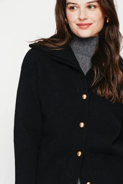 Gilet double col noir