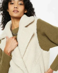 Gilet en Fausse Fourrure W1622L Mont riso late