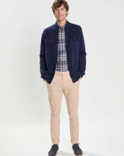 Gilet en Laine & Cachemire bleu marine