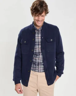 Gilet en Laine & Cachemire bleu marine