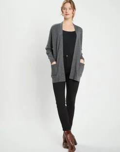Gilet en Laine & Cachemire Susan gris foncé