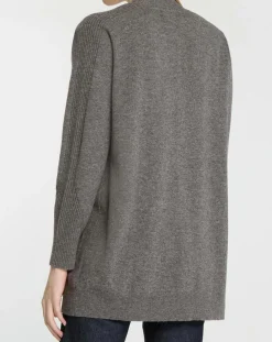 Gilet en Laine & Cachemire Susan gris foncé