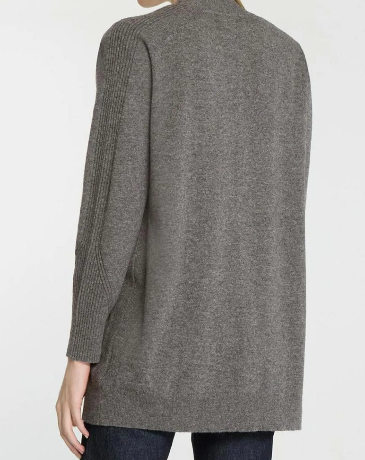 Gilet en Laine & Cachemire Susan gris foncé