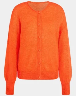 Gilet en Laine & Mohair mélangés Maille Boston 2 rouge moyen