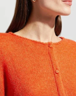 Gilet en Laine & Mohair mélangés Maille Boston 2 rouge moyen