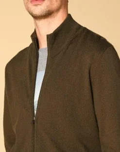 Gilet en Laine mélangée Adel kaki