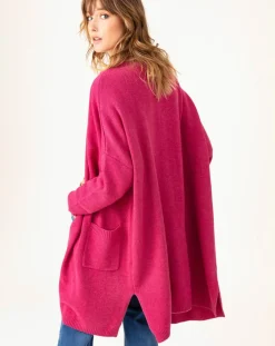 Gilet en Laine mélangée Amira pivoine