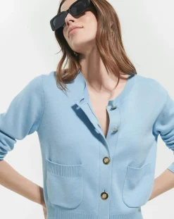 Gilet Gwendoline bleu ciel