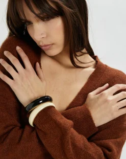 Gilet Hannae en Maille mélangée brique