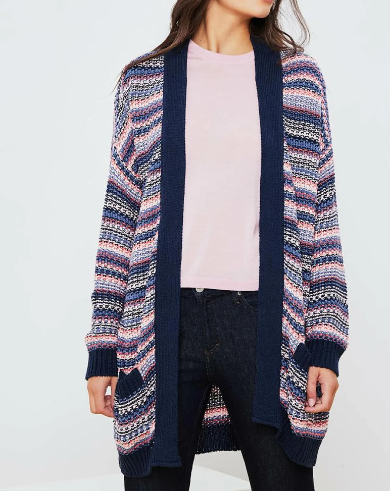 Gilet Jardin multicolore bleu