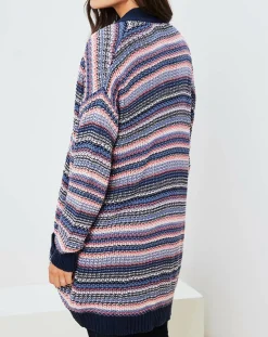 Gilet Jardin multicolore bleu