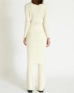 Gilet long Galia écru